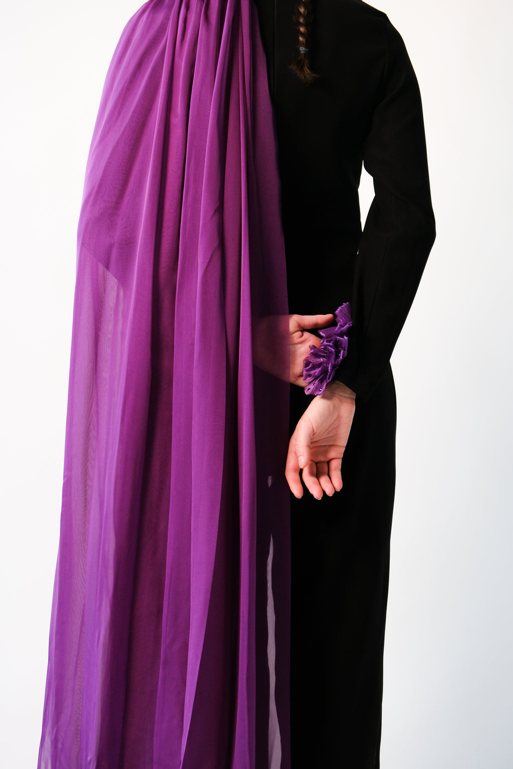Midnight Draped Gown