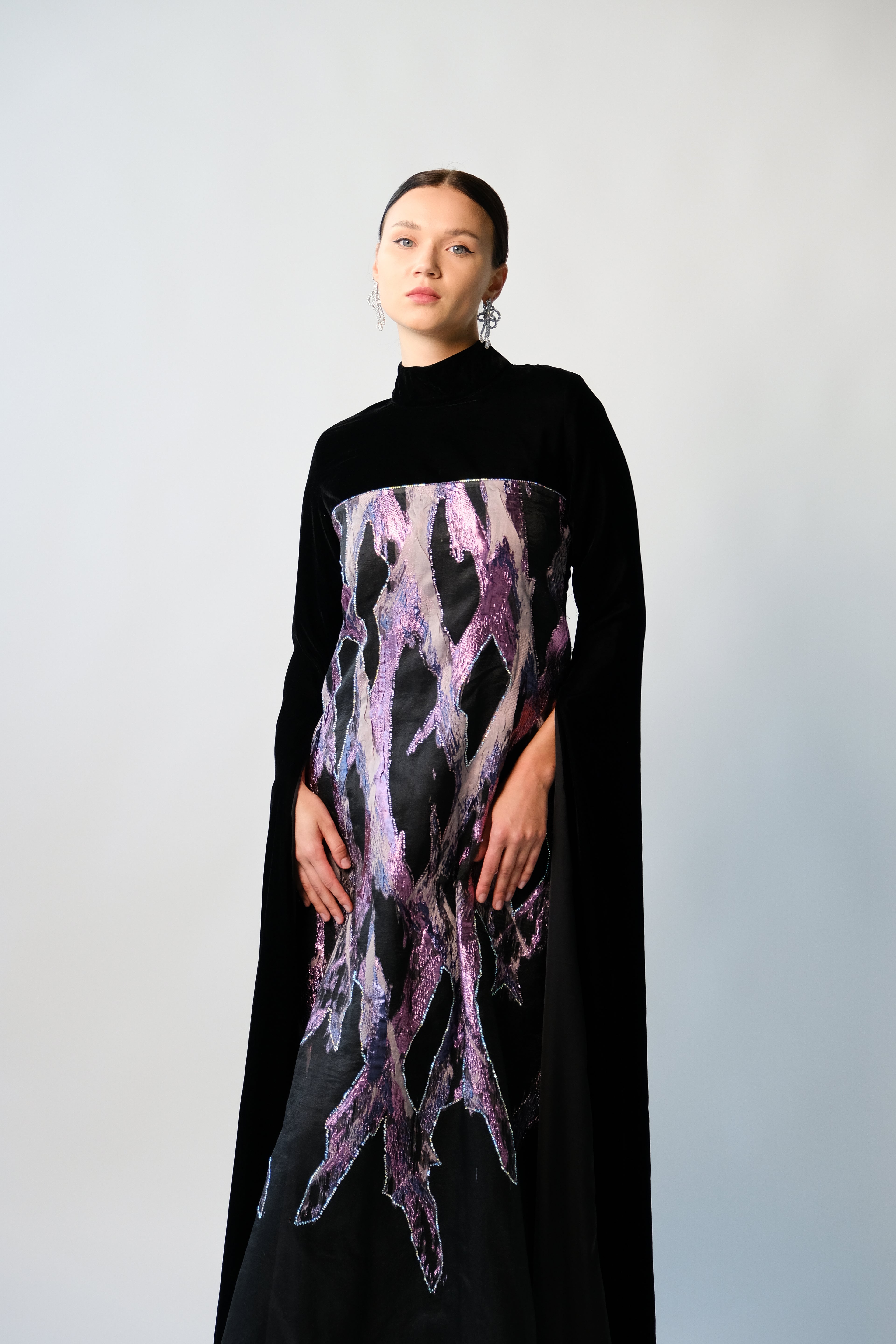 Noir Bloom Gown