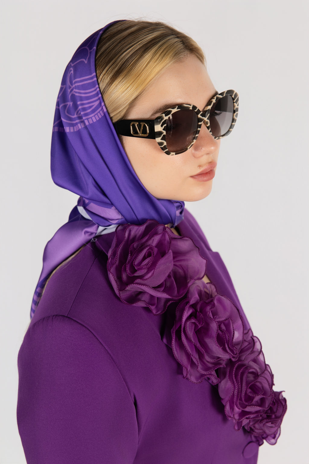 Violet Bloom Suit Set